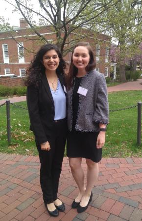 Pictured from the Capstone team Libi Medical are (left to right) Elianna Paljug and Elizabeth Kappler.