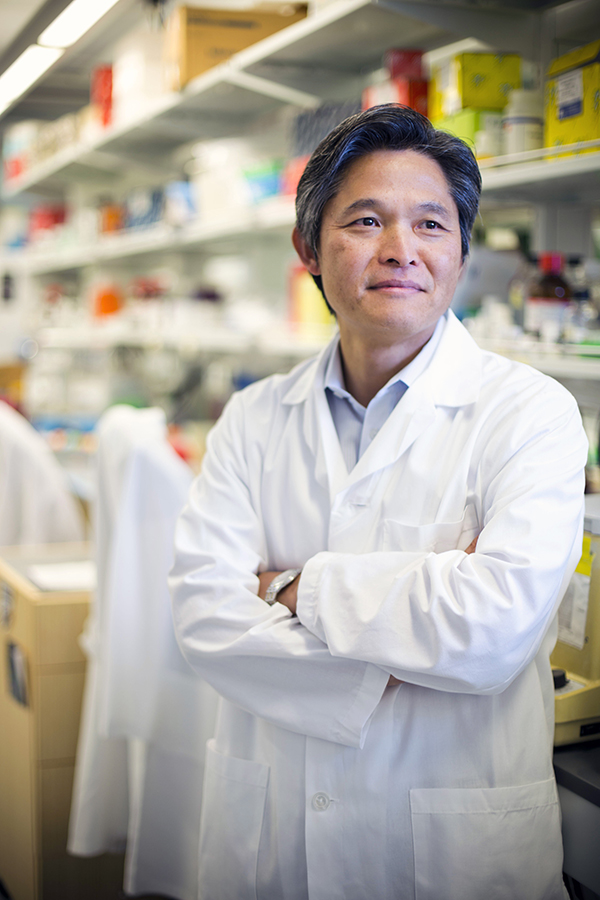 Hanjoong Jo stands in his lab.