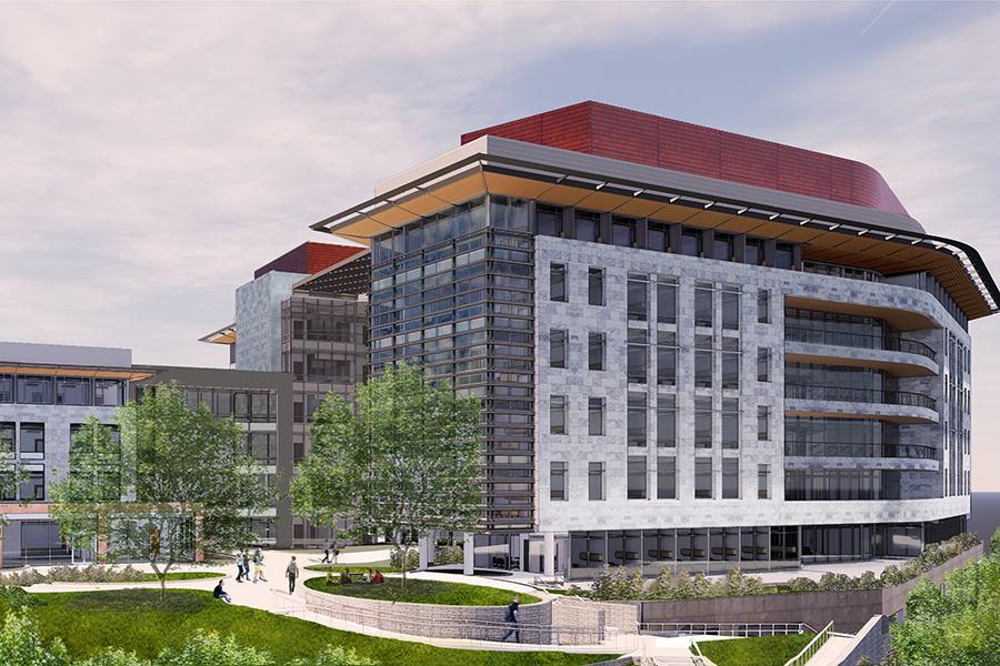 Rendering of the new Health Sciences Research Building II on Emory's campus that will be home to the M.S. in Biomedical Innovation and Development - Advanced Therapeutics