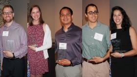Graduate students were honored at this year’s fourth annual BME Graduate Awards event hosted by the Wallace H. Coulter Department of Biomedical Engineering at Georgia Tech and Emory. Eric Snider, not pictured, was unable to attend last night's ceremony.