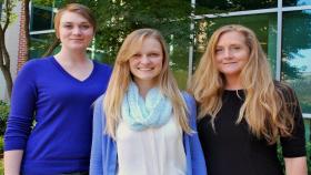 The Coulter Translational Partnership team: (left to right) Program Managers Shawna Hagen and Katie Merritt, and Program Director Rachael Hagan. 