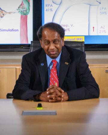  

Ajit Yoganathan, Regents Professor at Georgia Tech and Wallace H. Coulter Distinguished Faculty Chair in Biomedical Engineering at Georgia Tech and Emory University. 