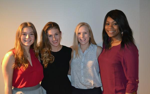 TINA teammembers are (left to right): Sarah Bush, Ali Kight, Elise Pippert, and Janay Harris.
