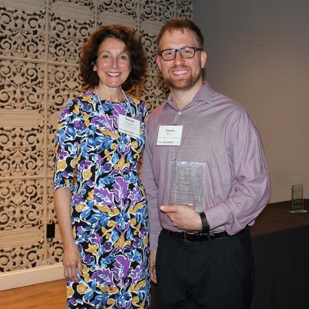Congratulations to Travis Meyer! He won the BME department's graduate student Outstanding Teaching/Mentorship Award. Susan Margulies presented all awards.