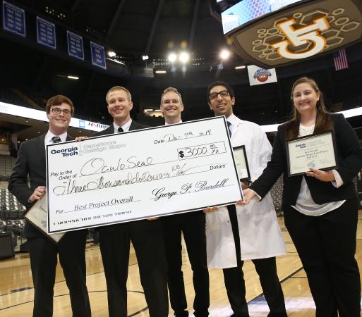The BME team, OculoSeal, was the overall winner in the Fall Capstone Expo.