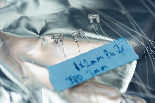 Nerve stimulating electrodes in Robert Butera's lab at Georgia Tech. Credit: Georgia Tech / Rob Felt