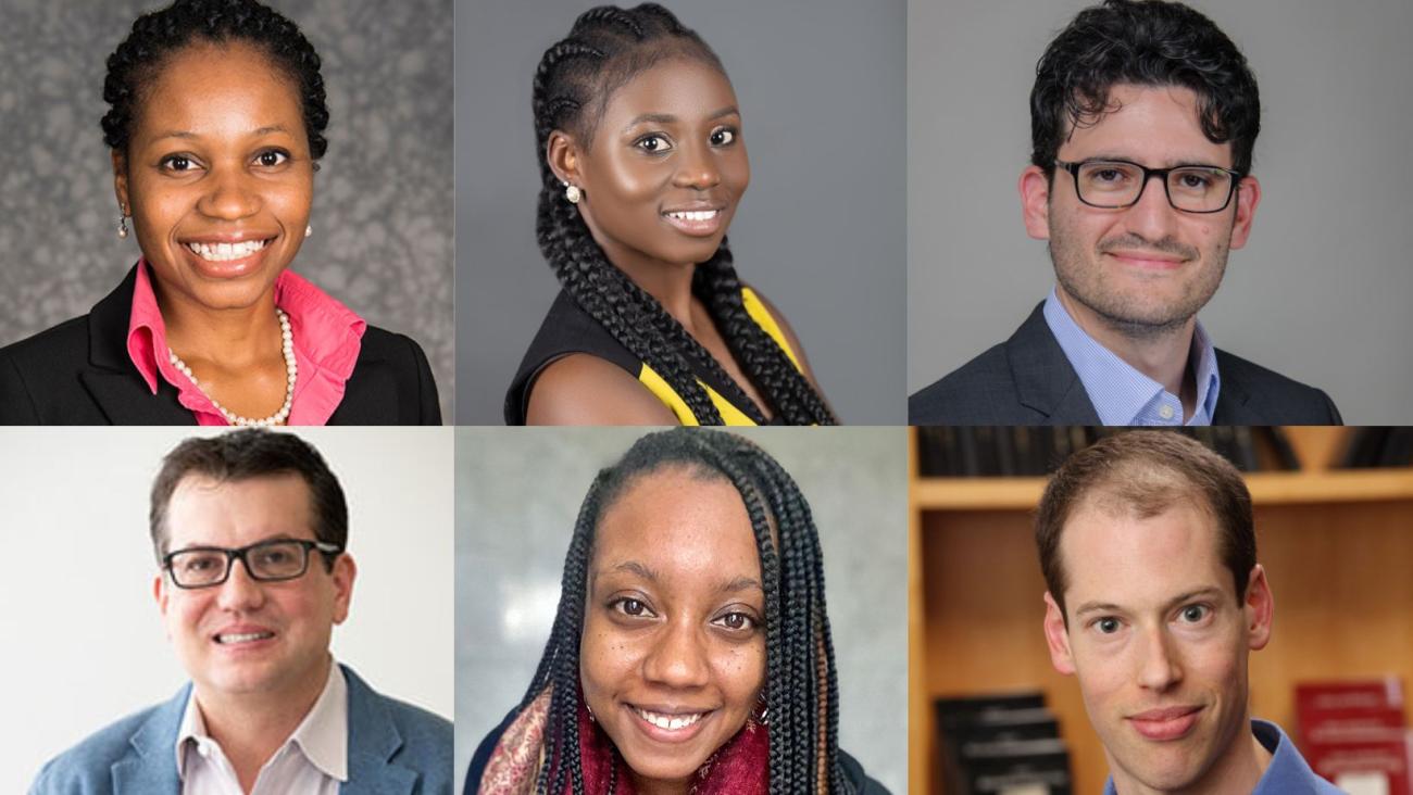 Collage of photos of the six new faculty added to the Wallace H. Coulter Department of Biomedical Engineering in Fall 2023