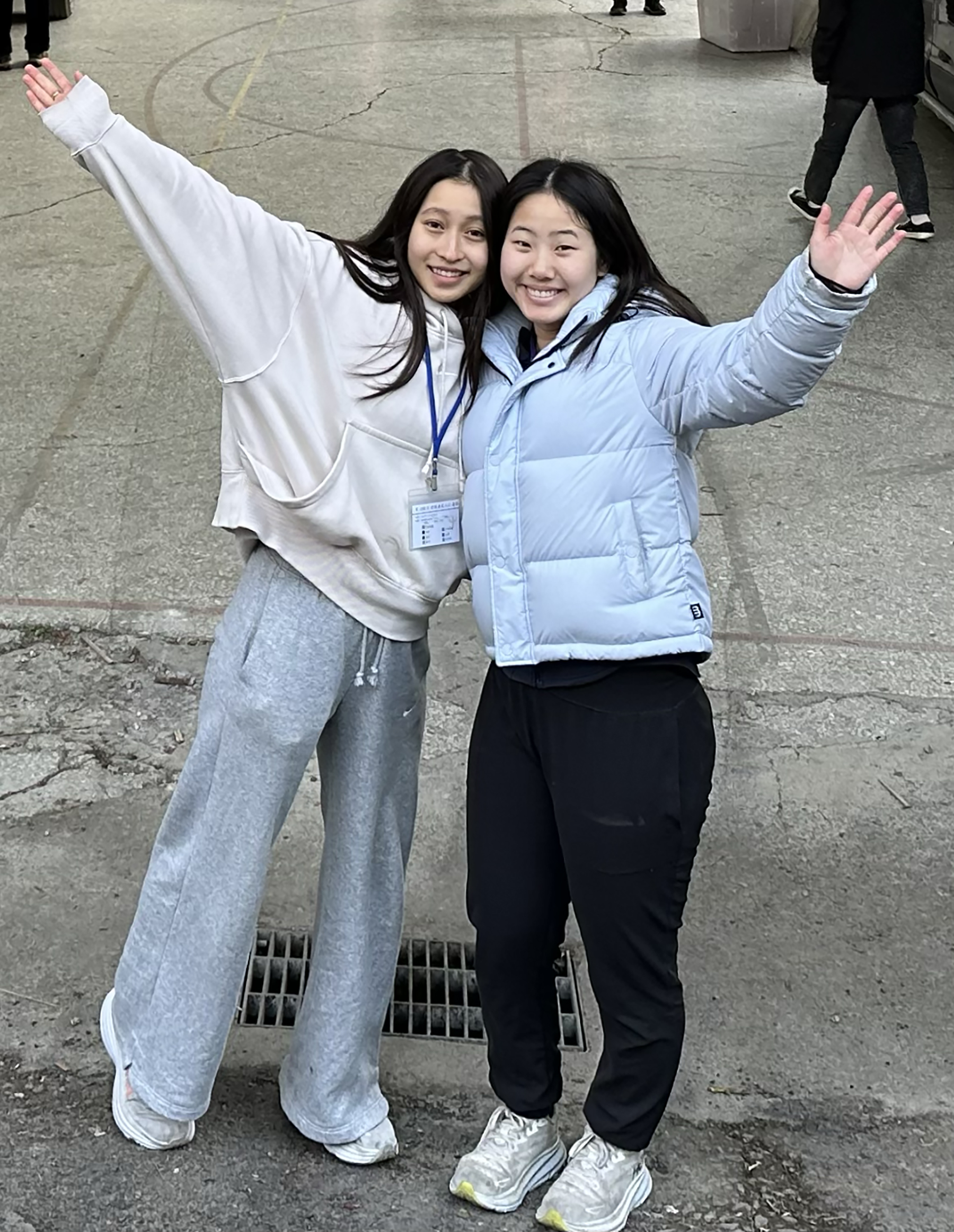 Emily Yan and friend in Taiwan