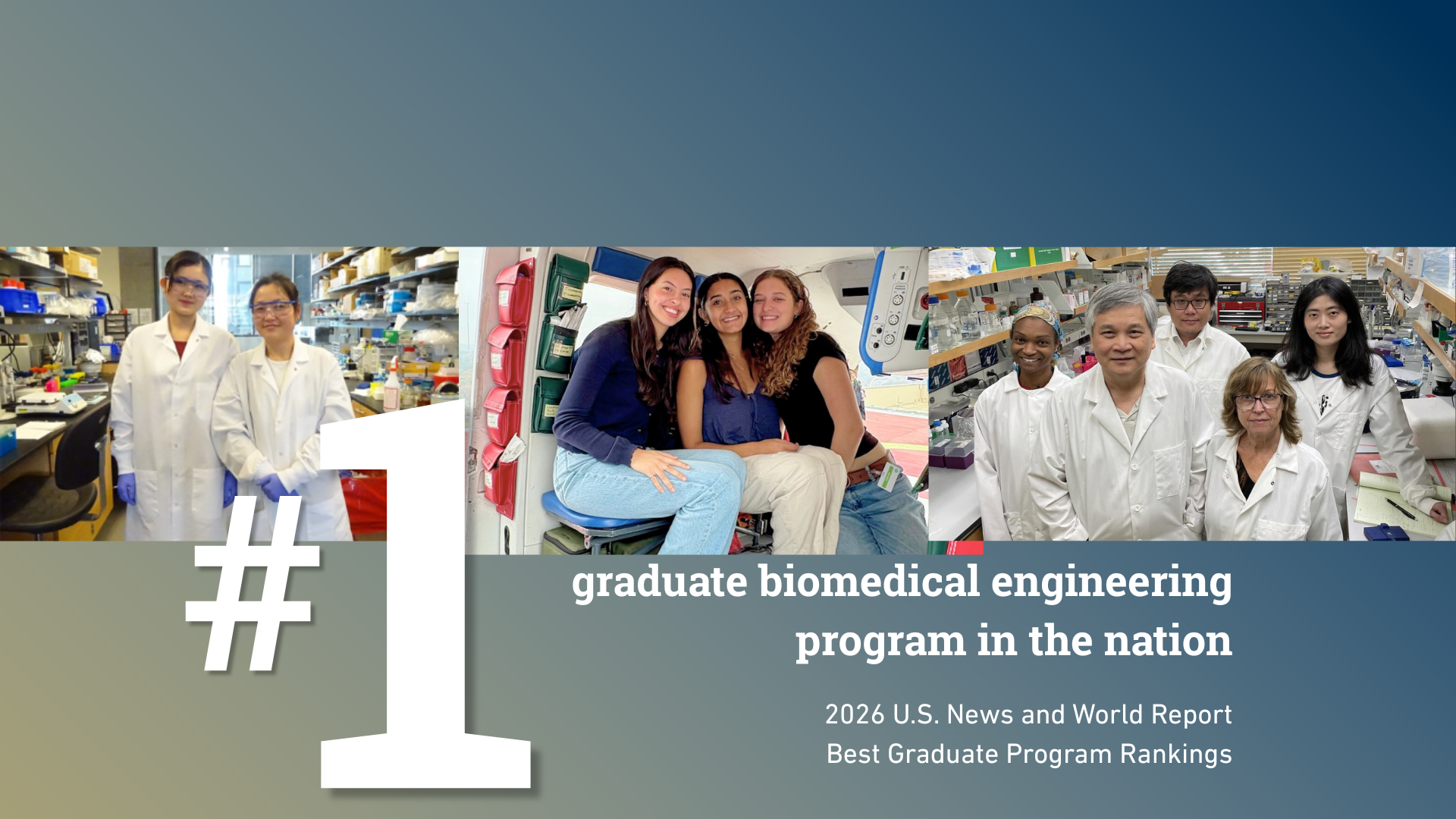 Wallace H. Coulter Department of Biomedical Engineering Ranks #1 in ...