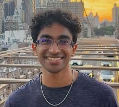 Headshot of Anirudh Sriram outside on campus
