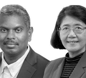 Lakshmi Prasad Dasi, left, and May Dongmei Wang have been selected for the new cohort of the Georgia Tech Emerging Leaders Program.