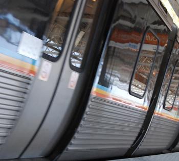 Closeup of a MARTA train in a station. (Photo Courtesy: Josh Hallett via Flickr)