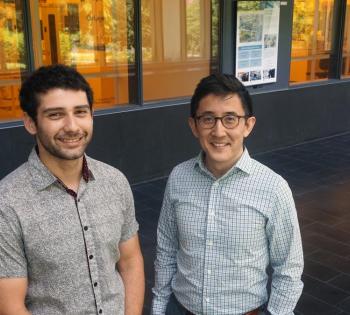 Co-lead author Ali Zamat and principal investigator Gabe Kwong