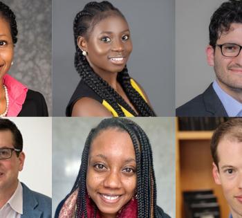 Collage of photos of the six new faculty added to the Wallace H. Coulter Department of Biomedical Engineering in Fall 2023
