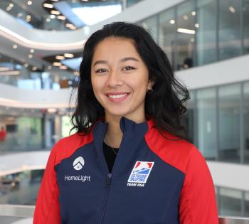 Headshot photo of BME student Sierra Venetta wearing a Team USA U.S. Figure Skating jacket