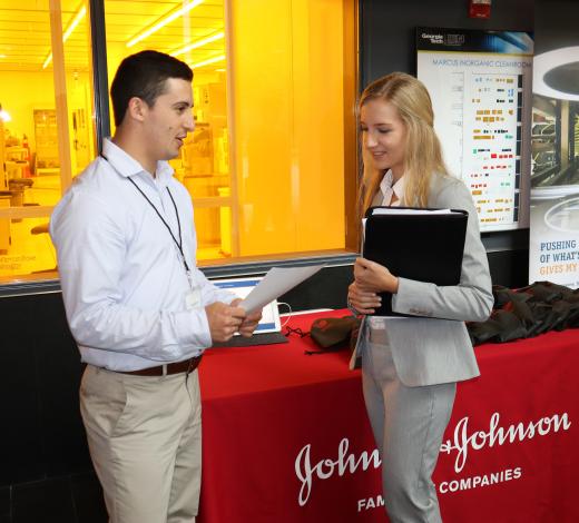 Johnson and Johnson was one of 20 companies taking part in the BME Career Fair.