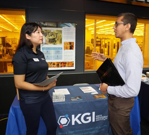 Clean rooms made for an interesting backdrop to the BME Career Fair.