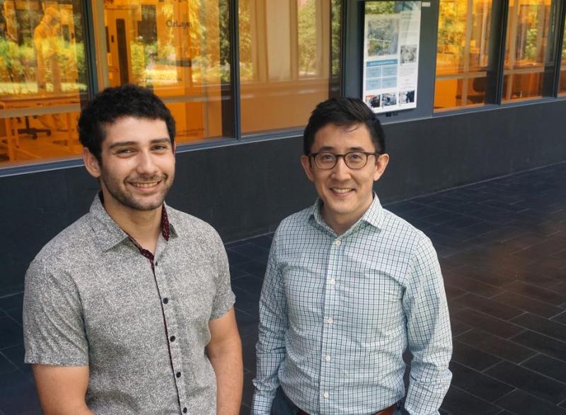 Co-lead author Ali Zamat and principal investigator Gabe Kwong