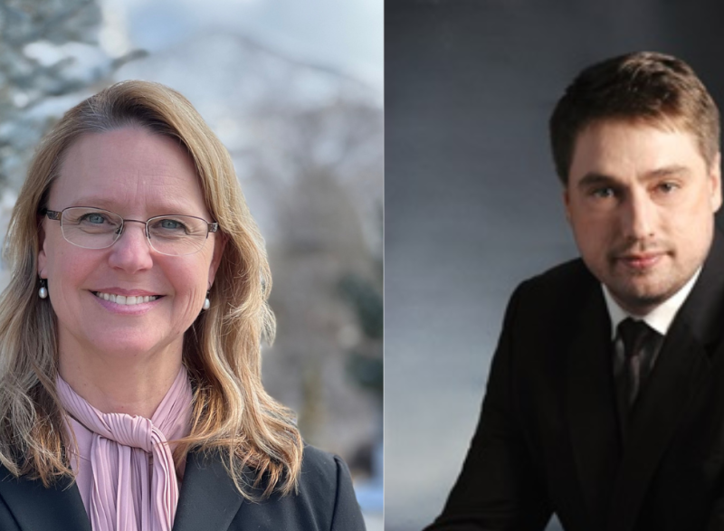 Photo of new BME faculty members Tara Deans (on the left) and Michael Girard (on the right)