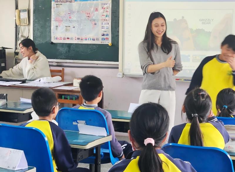 Emily Yan in the classroom