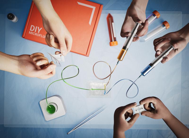 Microfluidics class creates do it yourself kits