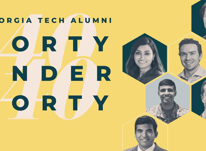 GT Alumni 40 Under 40 2021 BME Group Graphic