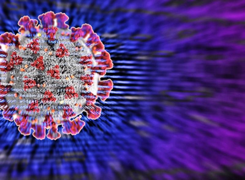 Coronavirus Data Mining Illustration