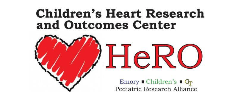 Photo of the logo for the Children's Heart Research and Outcomes Center (HeRO)